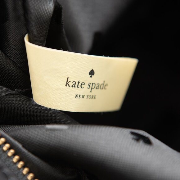 Kate Spade Weekender Tote Bag Nylon Crossbody Travel Bag Black - Picture 4 of 11